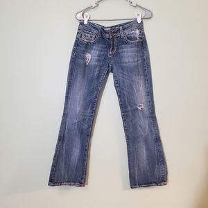 Distressed Vigoss Women's Fit/Bootcut Size 5 Jeans